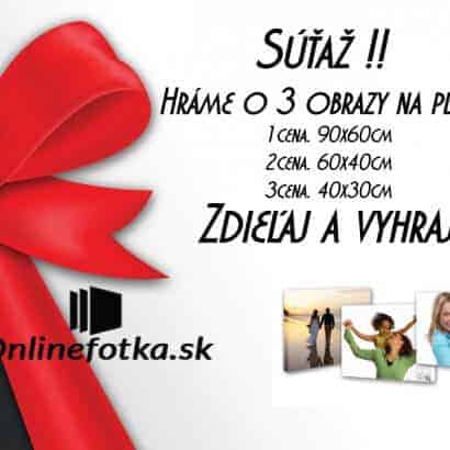 Súťaž -Zdieľaj a vyhraj jeden z troch obrazov na plátne