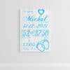 Pamatna tabulka chlapca k narodeniu-Pamatna tabula-Tabulka pre novorodenca-Tabulka pre chlapca s mierami-Onlinefotka