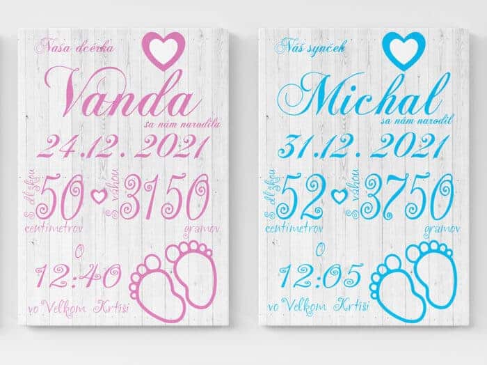 Pamatna tabulka pre novorodenca-Pamatna tabula-Tabulka pre novorodenca-Tabulka na krst-Onlinefotka