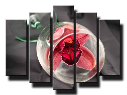 5 dielny obraz orchidea v pohary