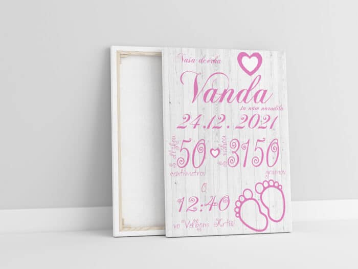 Pamatna tabulka pre novorodenca na platne-Tabulka pre novorodenca na platne-Tabulka s mierami pri narodeni-Onlinefotka (2)