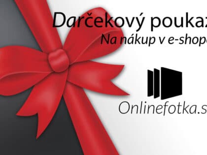 Darčekový poukaz na nákup v sehope Onlinefotka.sk - Zlava na nákup
