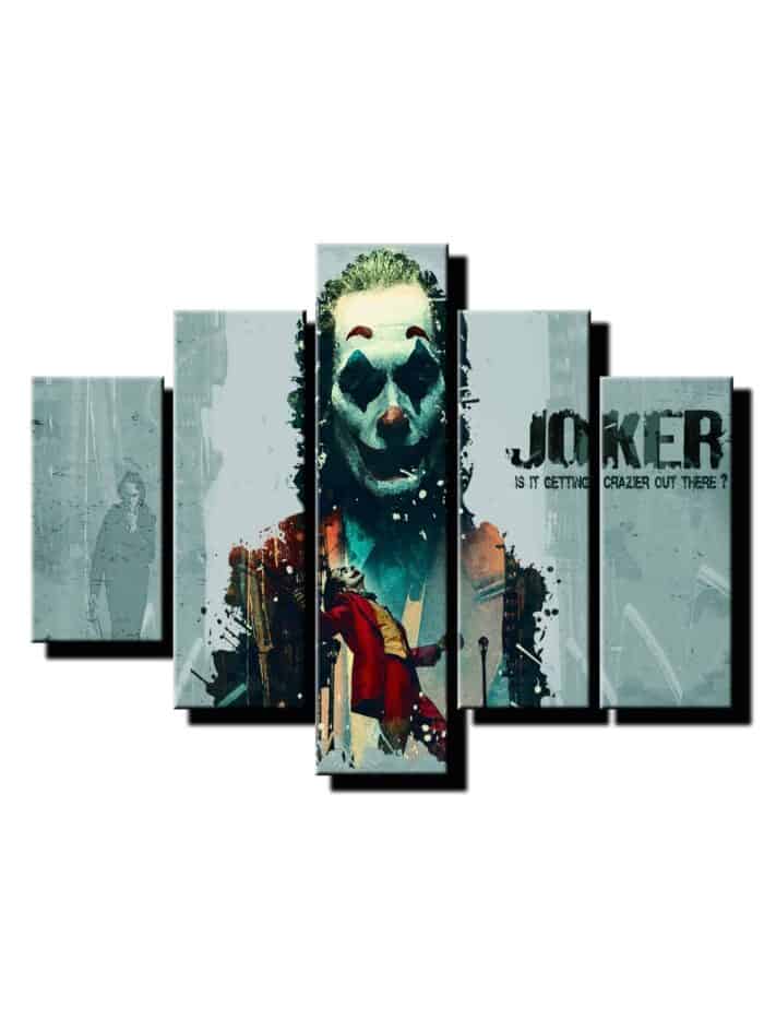 5 dielny obraz na stenu Joker s nápisom