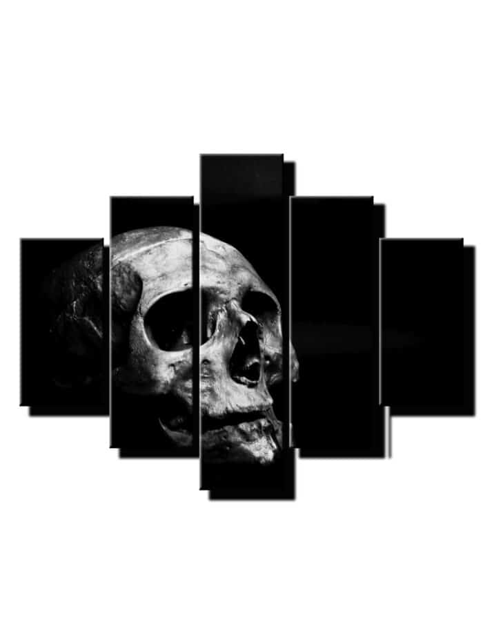 päť dielny obraz na stenu-viacdielne obrazy-onlinefotka.sk lebka