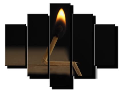 5 dielne obrazy na stenu zapalka-viac dielny obraz-onlinefotka