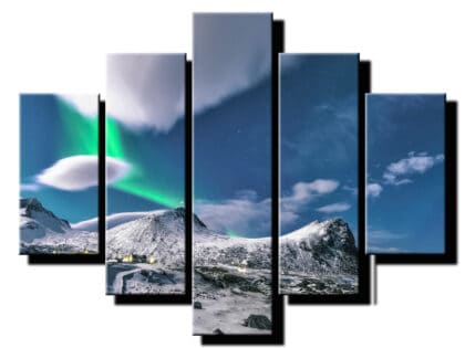 5 dielne obrazyna stenu zimna krajina-viac dielny obraz-onlinefotka