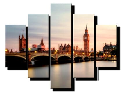 5 dielny obraz na stenu Londýn-viac dielny obraz-onlinefotka