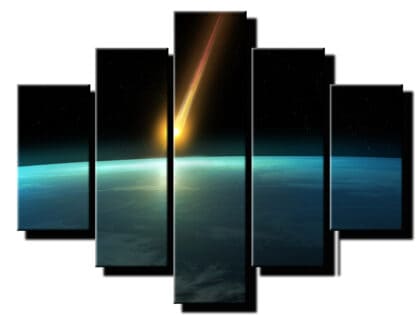 5 dielny obraz na stenu asteroid-viac dielny obraz-onlinefotka