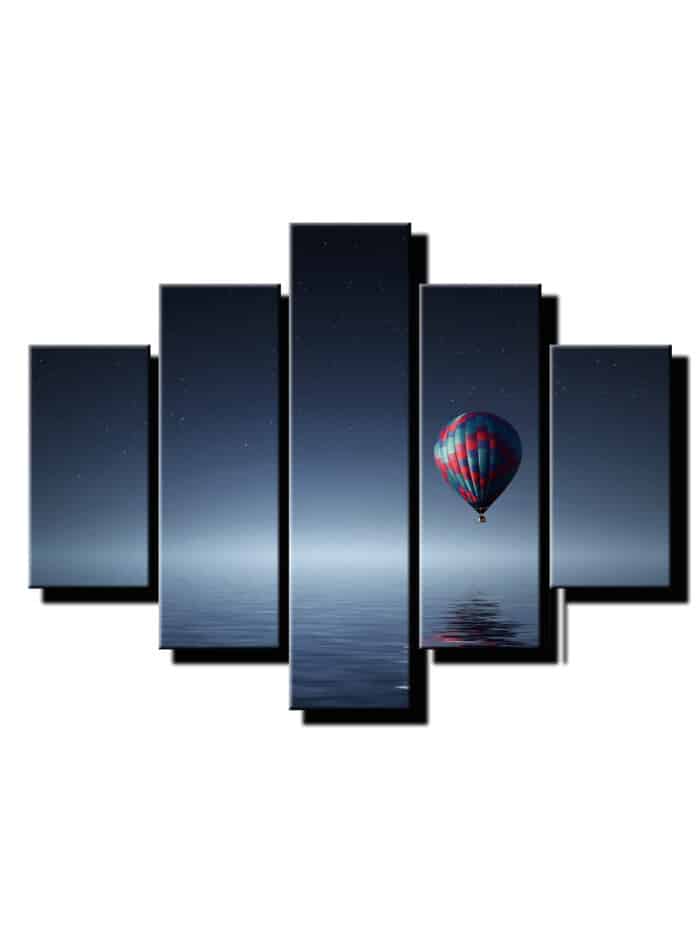 5 dielny obraz na stenu balon nad oceanom-viac dielny obraz-onlinefotka