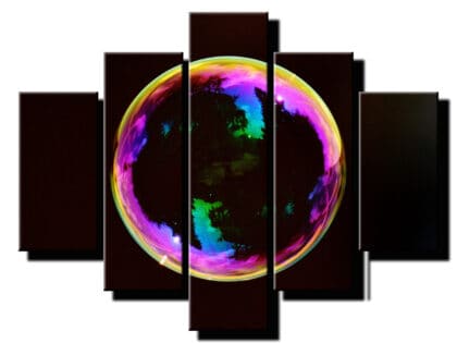 5 dielny obraz na stenu bublina-viac dielny obraz-onlinefotka