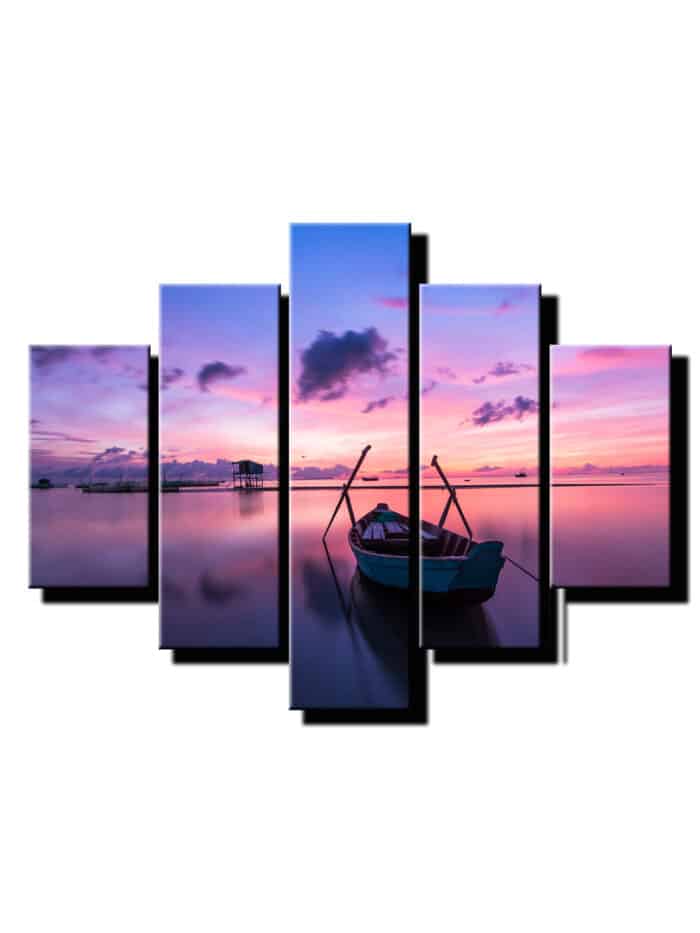 5 dielny obraz na stenu cln na jazere -viac dielny obraz-onlinefotka
