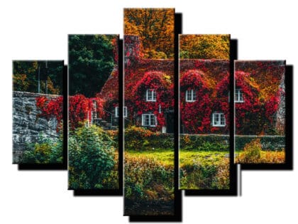 5 dielny obraz na stenu dom na vidieku-viac dielny obraz-onlinefotka