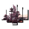 5 dielny obraz na stenu drevena socha feng shui-Viac dielne obrazy-Onlinefotka