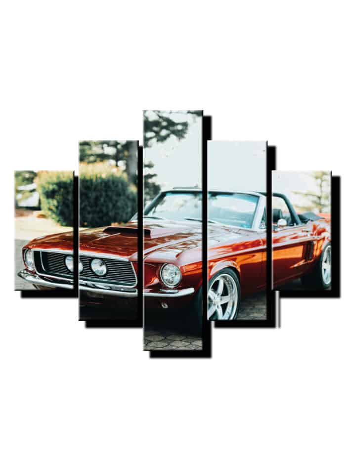 5 dielny obraz na stenu ford mustang-viac dielny obraz-onlinefotka