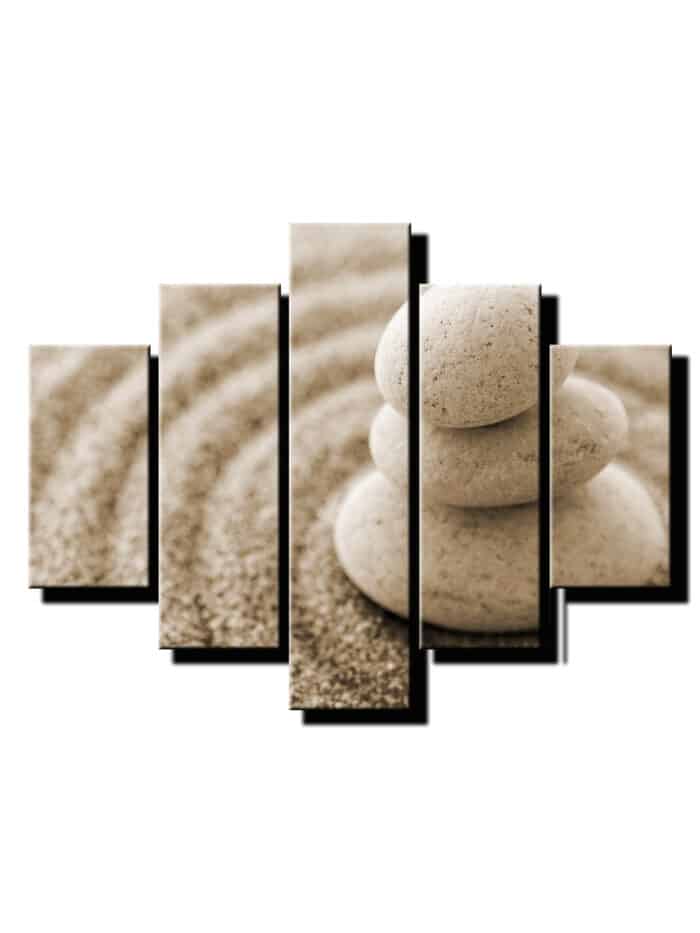 5 dielny obraz na stenu kamene s pieskom feng shui-Viac dielne obrazy-Onlinefotka