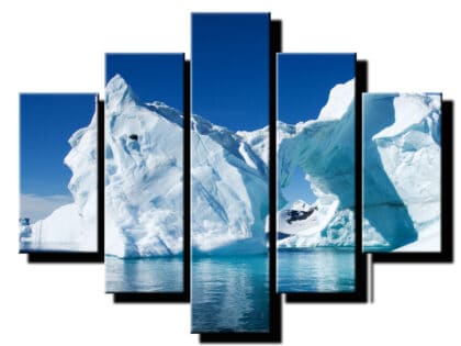 5 dielny obraz na stenu ladova kryha-viac dielny obraz-onlinefotka