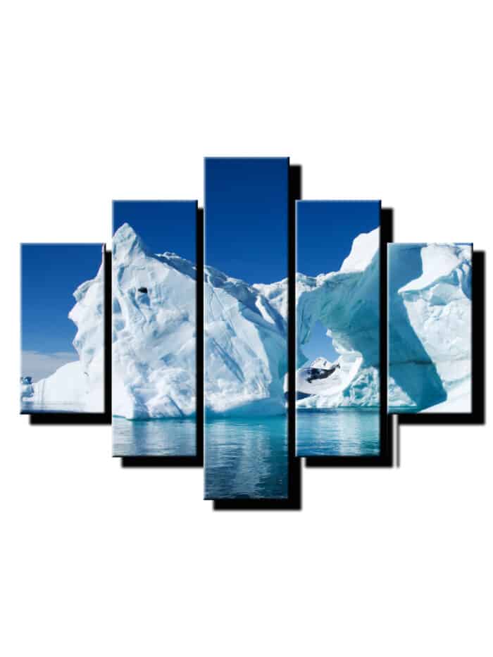 5 dielny obraz na stenu ladova kryha-viac dielny obraz-onlinefotka