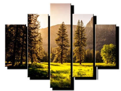 5 dielny obraz na stenu lesna krajina-viac dielny obraz-onlinefotka
