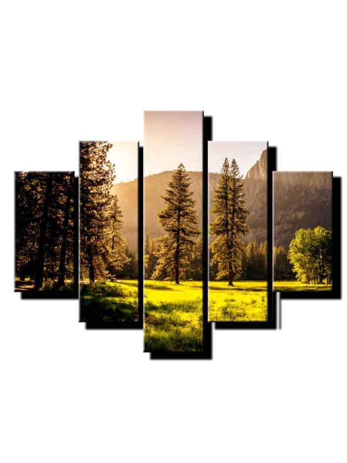 5 dielny obraz na stenu lesna krajina-viac dielny obraz-onlinefotka