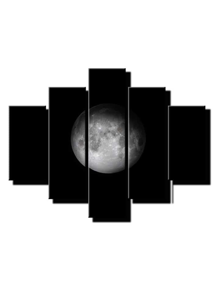 5 dielny obraz na stenu mesiac v noci-viac dielny obraz-onlinefotka