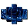 5 dielny obraz na stenu modra ruza s kvapkami-viac dielny obraz-onlinefotka