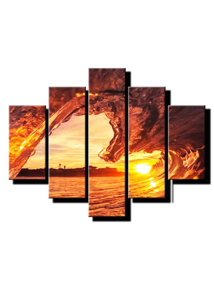 5 dielny obraz na stenu morska vlna-viac dielny obraz-onlinefotka