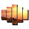 5 dielny obraz na stenu oblaky so slnkom-viac dielny obraz-onlinefotka