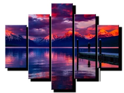 5 dielny obraz na stenu odraz prirody-viac dielny obraz-onlinefotka
