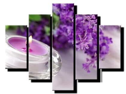 5 dielny obraz na stenu orgovan so svieckou-Viac dielne obrazy-Onlinefotka