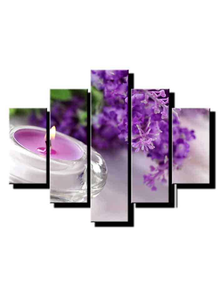 5 dielny obraz na stenu orgovan so svieckou-Viac dielne obrazy-Onlinefotka