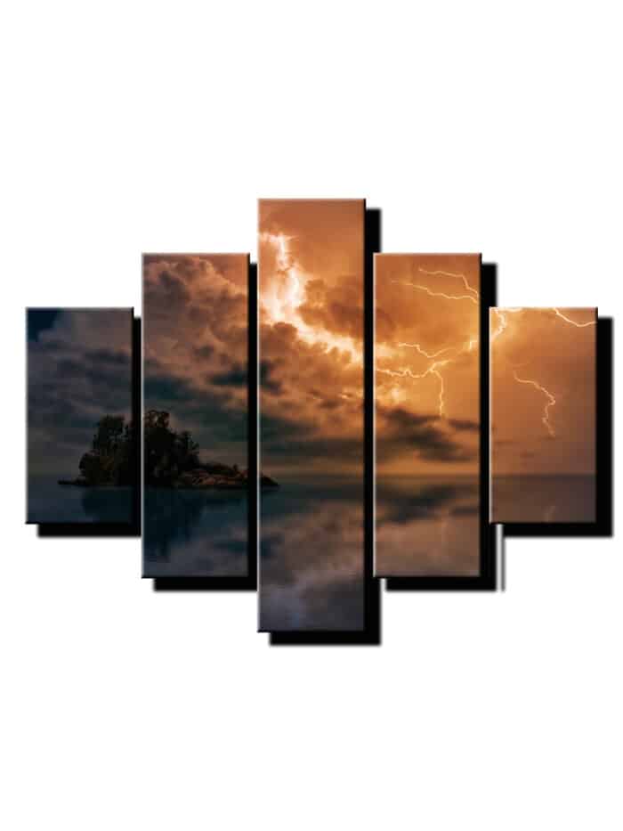 5 dielny obraz na stenu ostrov-viac dielny obraz-onlinefotka