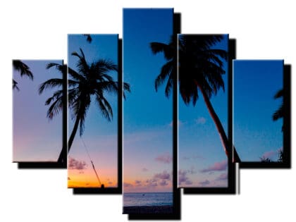 5 dielny obraz na stenu palmy-viac dielny obraz-onlinefotka