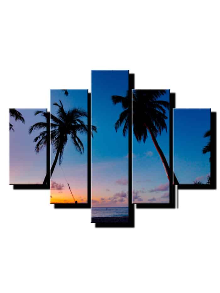 5 dielny obraz na stenu palmy-viac dielny obraz-onlinefotka