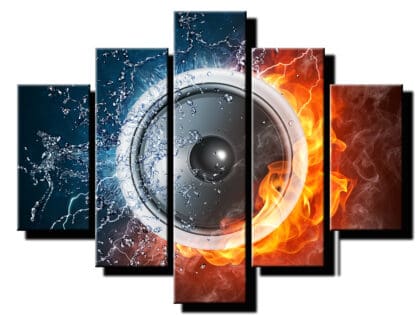 5 dielny obraz na stenu reproduktor-viac dielny obraz-onlinefotka