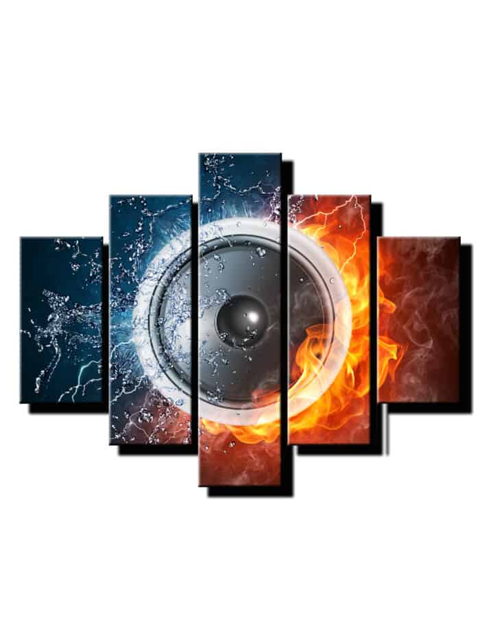 5 dielny obraz na stenu reproduktor-viac dielny obraz-onlinefotka
