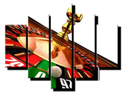5 dielny obraz na stenu ruleta-viac dielny obraz-onlinefotka