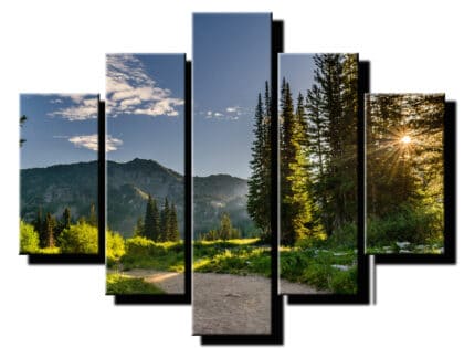 5 dielny obraz na stenu slnecne luce-viac dielny obraz-onlinefotka