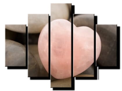 5 dielny obraz na stenu srdce feng shui-Viac dielne obrazy-Onlinefotka