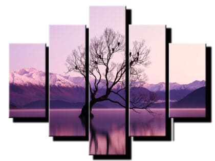 5 dielny obraz na stenu strom na vode-viac dielny obraz-onlinefotka