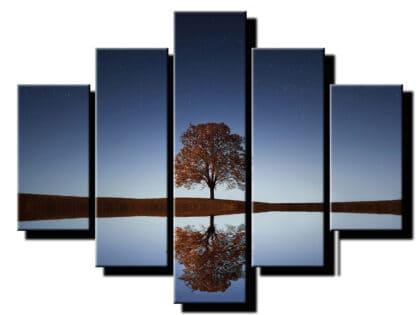 5 dielny obraz na stenu strom pri vode-viac dielny obraz-onlinefotka