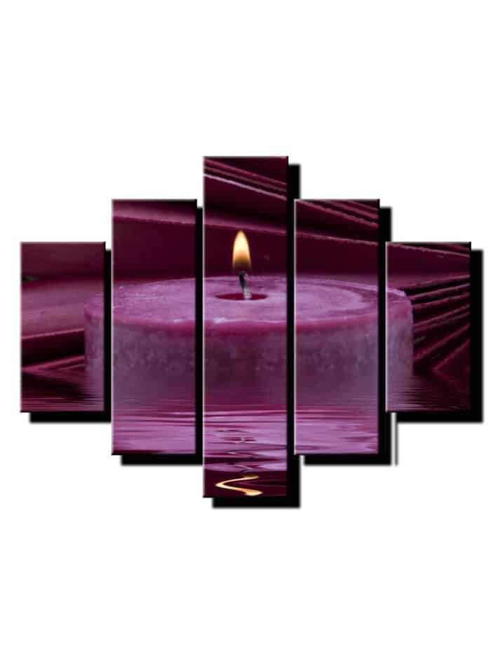 5 dielny obraz na stenu sviecka feng shui-Viac dielne obrazy-Onlinefotka