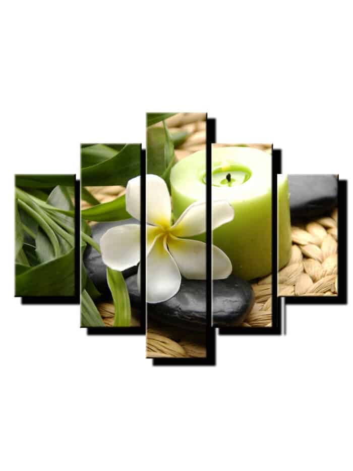 5 dielny obraz na stenu sviecka feng shui s kamenom-Viac dielne obrazy-Onlinefotka