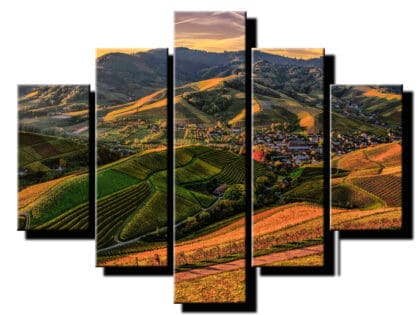 5 dielny obraz na stenu vidiek-viac dielny obraz-onlinefotka