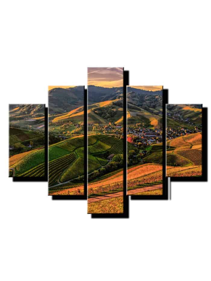5 dielny obraz na stenu vidiek-viac dielny obraz-onlinefotka
