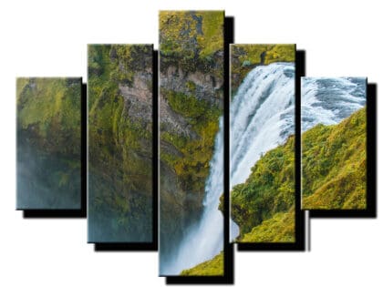 5 dielny obraz na stenu vodopad-viac dielny obraz-onlinefotka