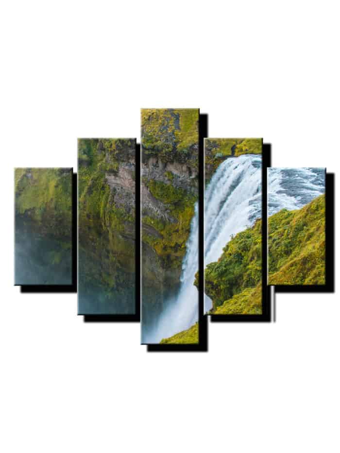 5 dielny obraz na stenu vodopad-viac dielny obraz-onlinefotka