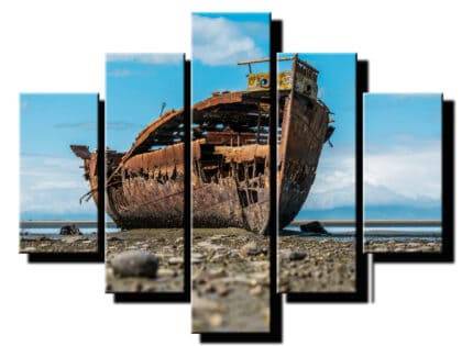 5 dielny obraz na stenu vrak lode-viac dielny obraz-onlinefotka
