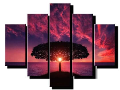 5 dielny obraz strom-viac dielny obraz-onlinefotka