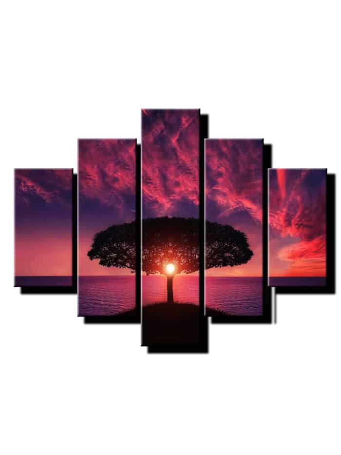 5 dielny obraz strom-viac dielny obraz-onlinefotka