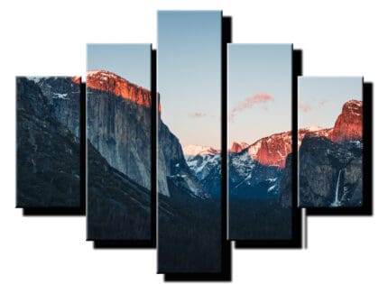 5 diely obraz na stenu horsky vrchol-viac dielny obraz-onlinefotka
